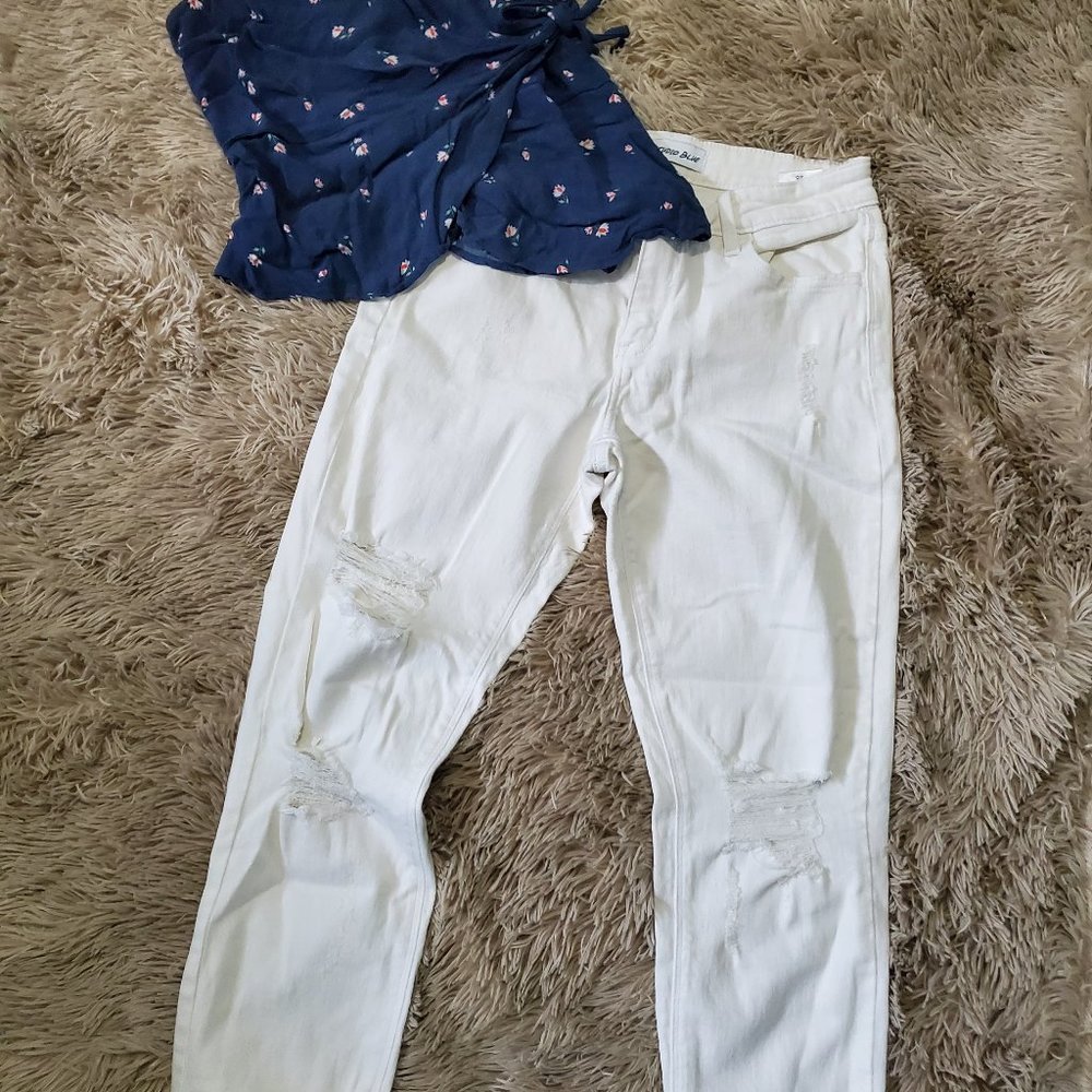 Studio Blue highrise distressed Jean Stitch fix